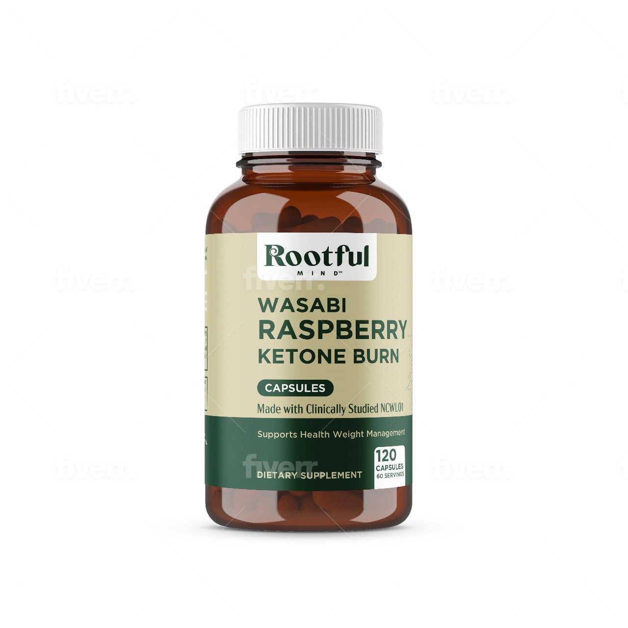 Wasabi Raspberry Ketones Capsules - 120 Count